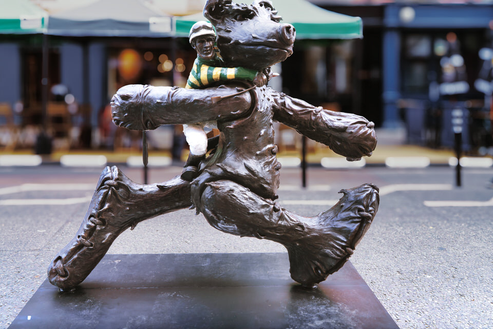 The Jockey Bear Sculpture