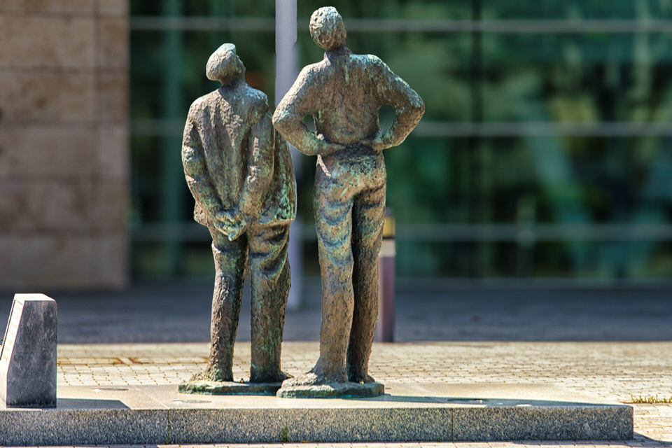 Two Men And Two Boys In Cork City