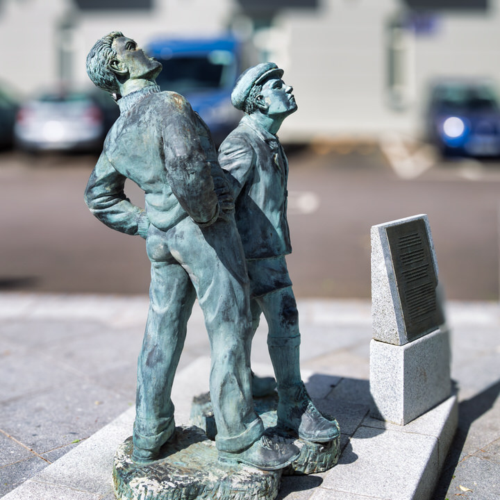  Two Men And Two Boys In Cork City 