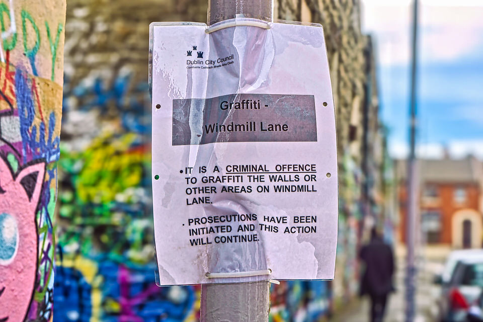 Graffiti Is Illegal In Ireland