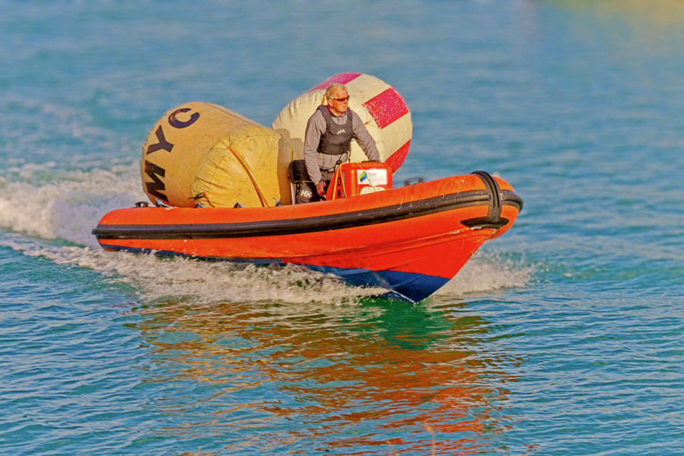  Man And His Two Buoys In A RIB 
